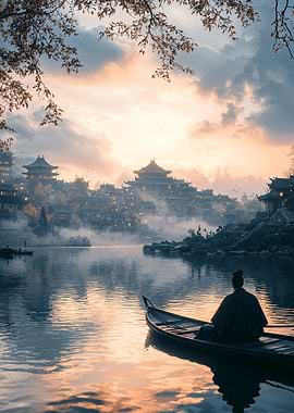 Tranquil Asian Cityscape