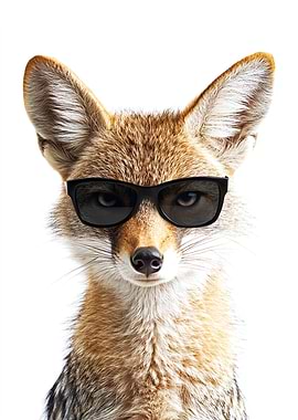 Cool Jackal in Sunglasses