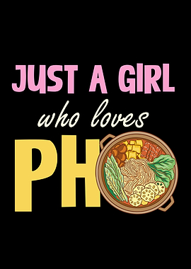 Pho Lover Girl Design