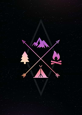 Camping Adventure Graphic