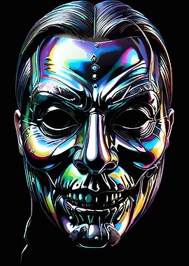 Metallic Mask Portrait