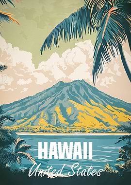 Hawaii Travel Poster
