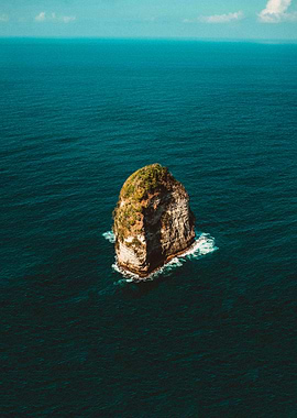Lone Rock in the Ocean