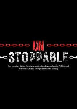 Unstoppable Motivation Poster