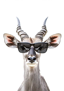 Cool Kudu with Sunglasses