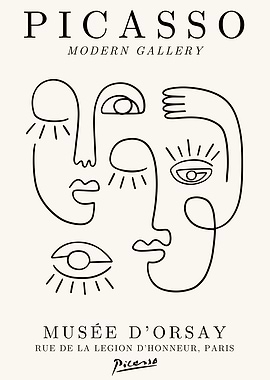 Picasso Abstract Faces Print