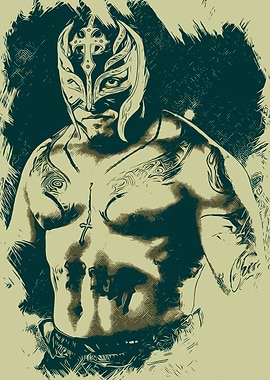 Rey Mysterio Wrestling Art