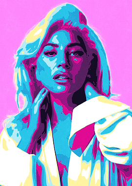 Lady Gaga Retro Art Portrait