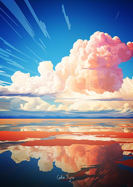 Lake Eyre Oil Painting