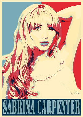 Sabrina Carpenter Pop Art Poster
