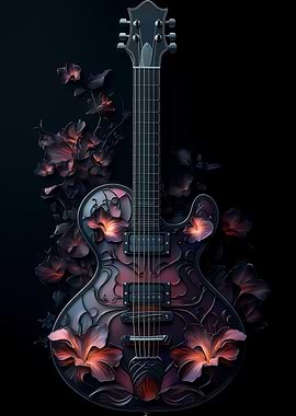 Floral Electric Guitar Music