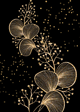 Gold Floral Design