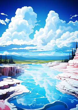 Pamukkale Oil Painting