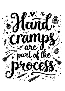 Hand Cramps are part of the Process Calligraphy and Hand Lettering