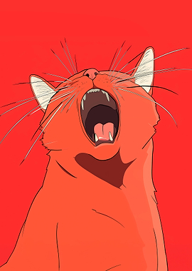 Orange Cat Yelling