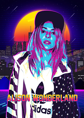 Alison Wonderland Retro Poster