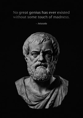 Aristotle Stoic Quote & Bust
