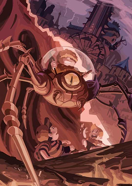 Giant Mechanical Spider