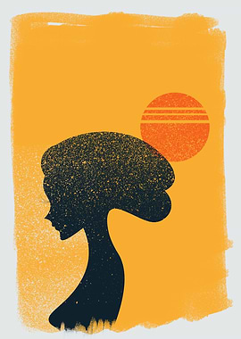 Woman Silhouette Sunset