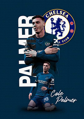Cole Palmer Chelsea Football Poster