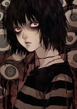 Anime Girl with Eyes