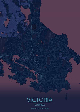 Victoria, Canada City Map