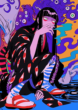 Anime Girl with Eyes