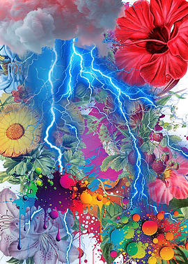 Floral Lightning Storm