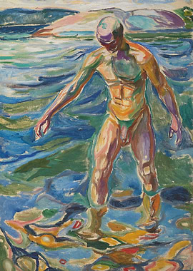 Bathing Man - Edvard Muench