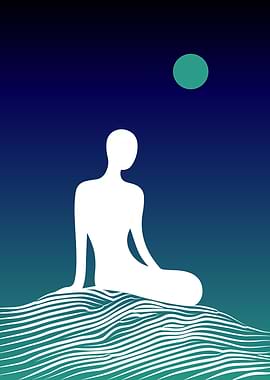 White Silhouette of a Figure