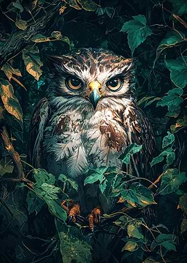 Owl in the Forest