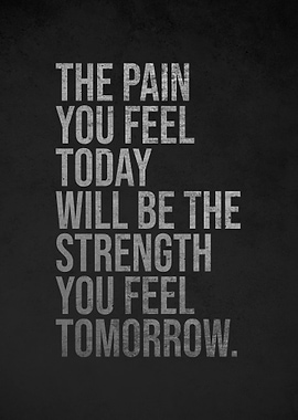 Pain is Strength Poster