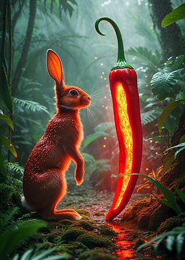 Rabbit and Chili Pepper