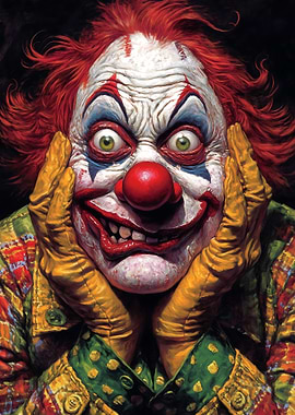 Creepy Clown Portrait