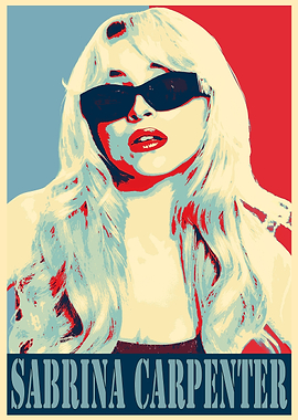 Sabrina Carpenter Pop Art Poster