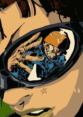 Anime Character with Reflection