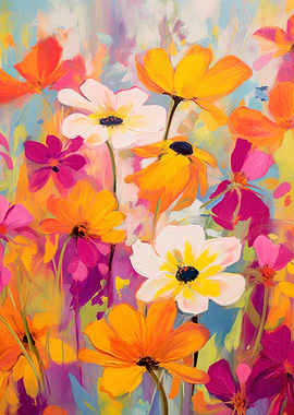 Vibrant Floral Painting