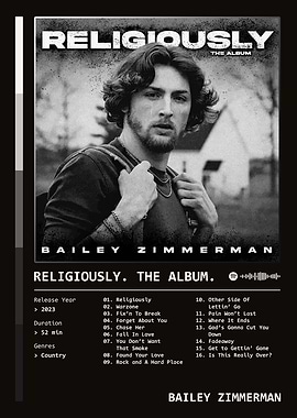 Religiously. The Album. (2023) Album by Bailey Zimmerman