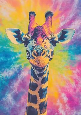 Tie-Dye Giraffe