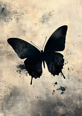 Black Butterfly Silhouette