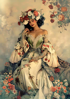 Floral Fantasy Portrait