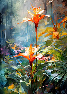 Tropical Flower Painting