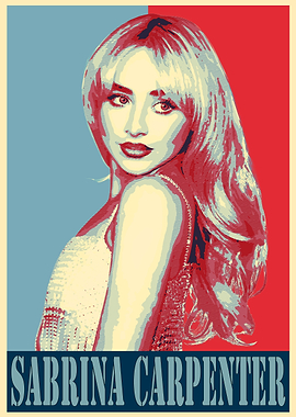 Sabrina Carpenter Pop Art Poster