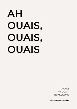 Vald 'Désaccordé' Poster