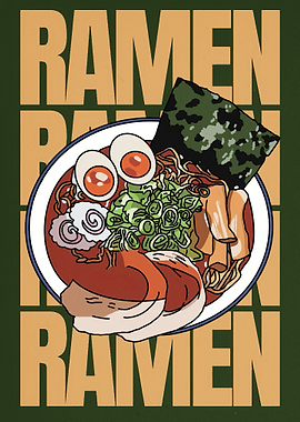 Ramen Bowl Illustration