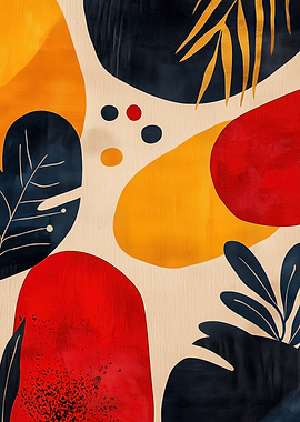 Abstract Tropical Art