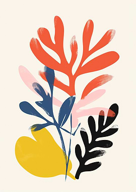 Abstract Floral Art Print