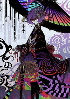 Anime Girl with Umbrella