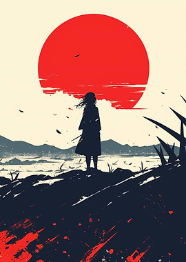 Silhouette Girl Sunset