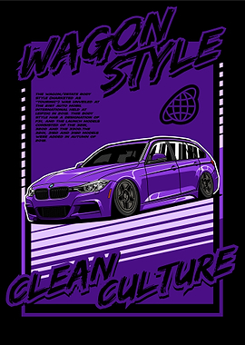 BMW F31 Wagon Style Purple